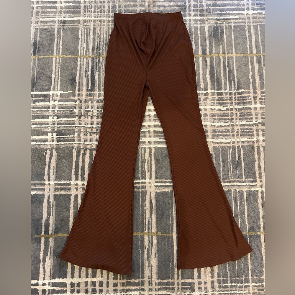 Missguided + Chocolate Flare Pants Maternity